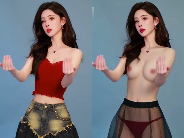 AI明星脱衣孟子义&amp;amp;amp;轩子巨2兔&amp;amp;amp;程潇顶级高颜巨乳双屏视角诱惑十足#ai去衣#抖音风#白虎#混剪#骚逼#抖奶#挑逗#二次元#裸舞